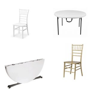 Alquiler Sillas + Mesas